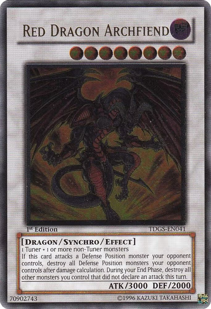 Red Dragon Archfiend (UTR) (TDGS-EN041), The Duelist Genesis — Yu-Gi-Oh! card price