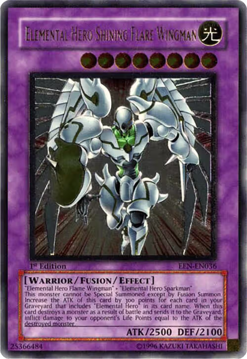 Elemental Hero Shining Flare Wingman (UTR) (EEN-EN036), Elemental Energy — Yu-Gi-Oh! card price