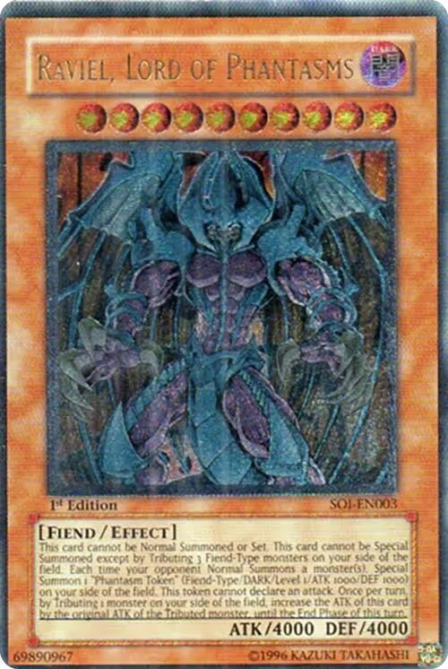 Raviel, Lord of Phantasms (UTR) (SOI-EN003), Shadow of Infinity — Yu-Gi-Oh! card price