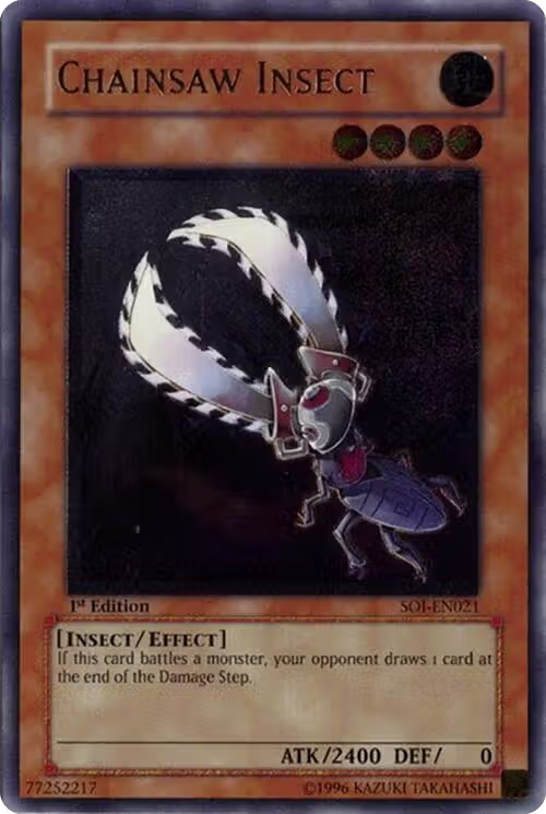 Chainsaw Insect (UTR) (SOI-EN021), Shadow of Infinity — Yu-Gi-Oh! card price