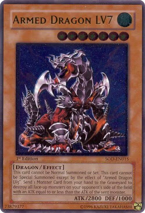 Armed Dragon LV7 (UTR) (SOD-EN015), Soul of the Duelist — Yu-Gi-Oh! card price