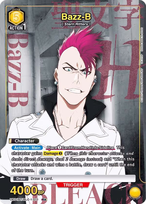 Bazz-B (011) (R*) (UE01BT/BLC-1-011), BLEACH: Thousand-Year Blood War — Union Arena card price