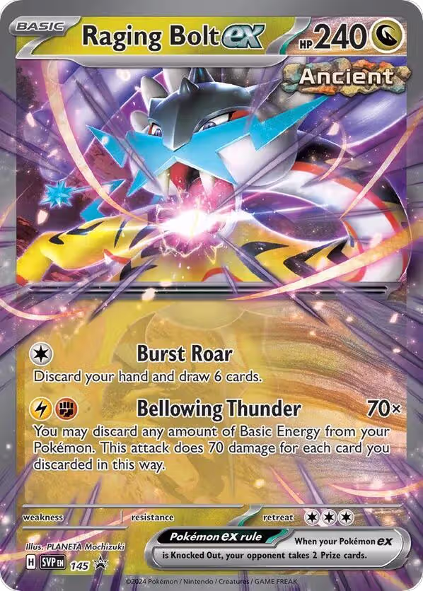 Raging Bolt ex - 145 (145), Scarlet & Violet Promo Cards — Pokémon card price