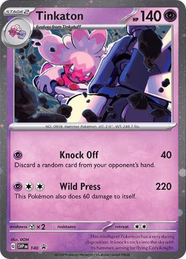 Tinkaton - 140 (Cosmo Holo) (140), Scarlet & Violet Promo Cards — Pokémon card price