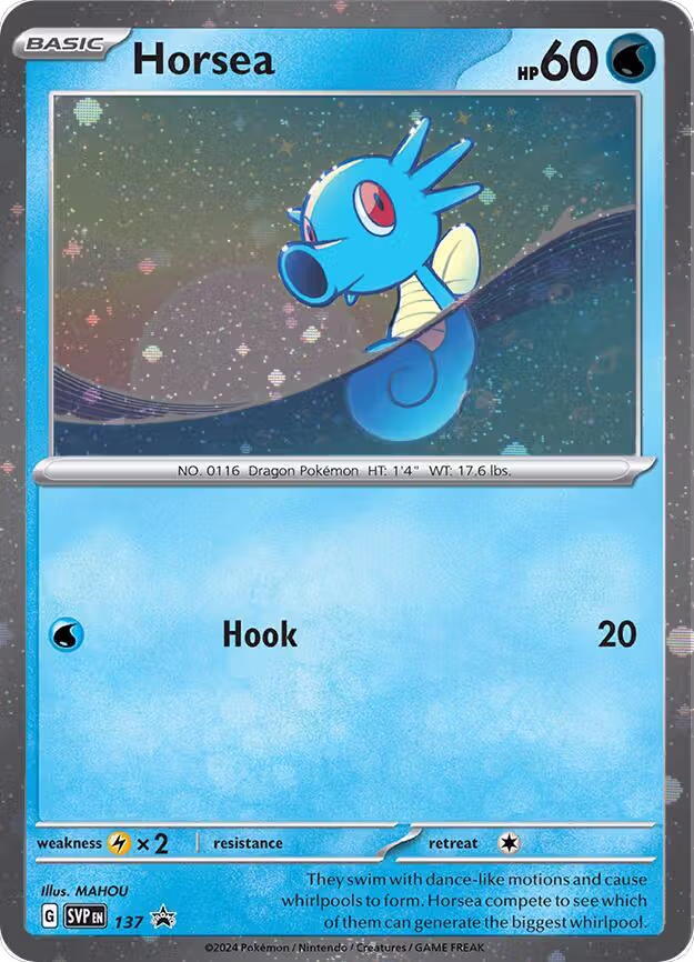 Horsea - 137 (Cosmo Holo) (137), Scarlet & Violet Promo Cards — Pokémon card price