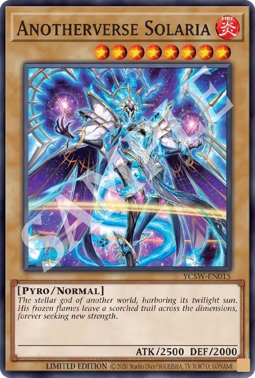 Anotherverse Solaria (SR) (YCSW-EN015), Yu-Gi-Oh! Championship Series Prize Cards — Yu-Gi-Oh! card price