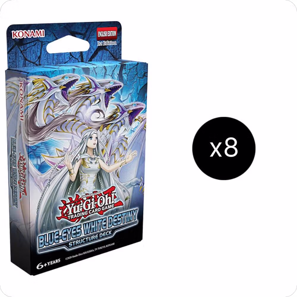 Blue-Eyes White Destiny Structure Deck Display, Structure Deck: Blue-Eyes White Destiny — Yu-Gi-Oh! card price