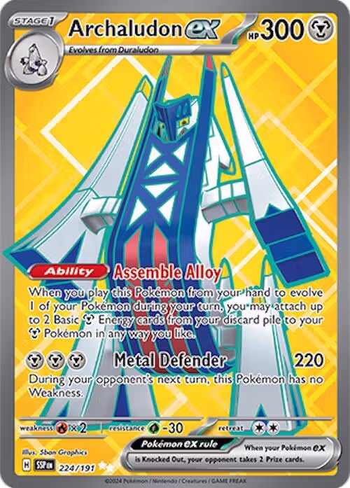 Archaludon ex - 224/191 (224/191), Surging Sparks — Pokémon card price
