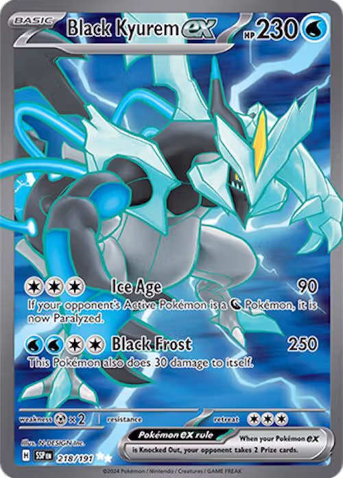 Black Kyurem ex - 218/191 (218/191), Surging Sparks — Pokémon card price
