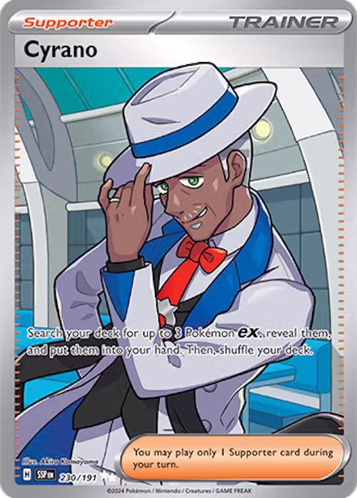 Cyrano - 230/191 (230/191), Surging Sparks — Pokémon card price