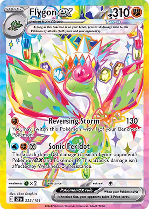 Flygon ex - 222/191 (222/191), Surging Sparks — Pokémon card price
