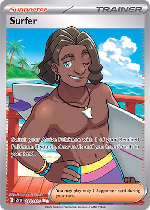 Surfer - 235/191 (235/191), Surging Sparks — Pokémon card price