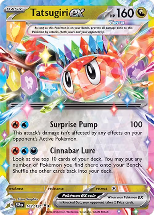 Tatsugiri ex - 142/191 (142/191), Surging Sparks — Pokémon card price