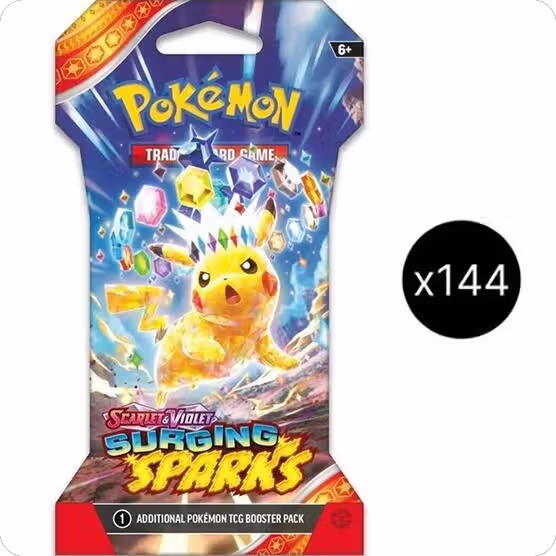 Surging Sparks Sleeved Booster Pack Case, Surging Sparks — Pokémon sealed product price