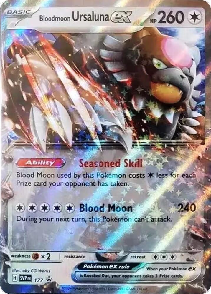 Bloodmoon Ursaluna ex - 177 (177), Scarlet & Violet Promo Cards — Pokémon card price