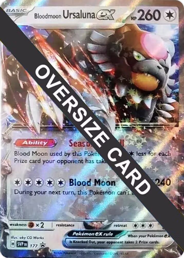 Bloodmoon Ursaluna ex - 177 (141/167), Jumbo Cards — Pokémon card price