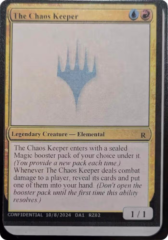 The Chaos Keeper, Un-Known Event Playtest Cards — Magic card price
