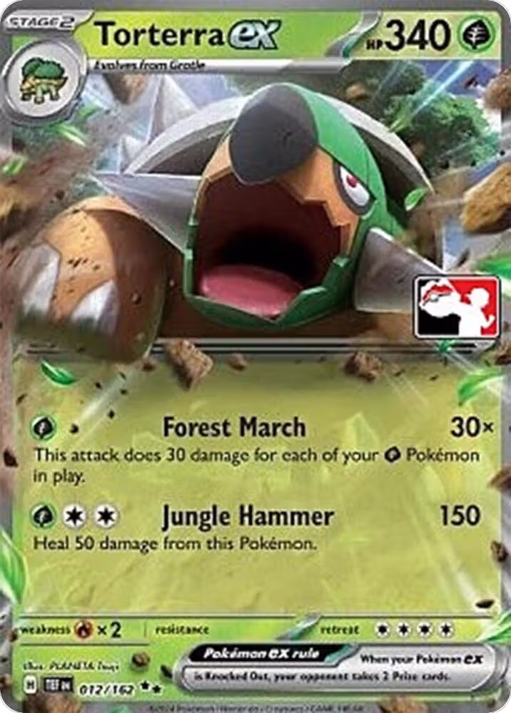 Torterra ex - 012/162 (012/162), Prize Pack Series Cards — Pokémon card price
