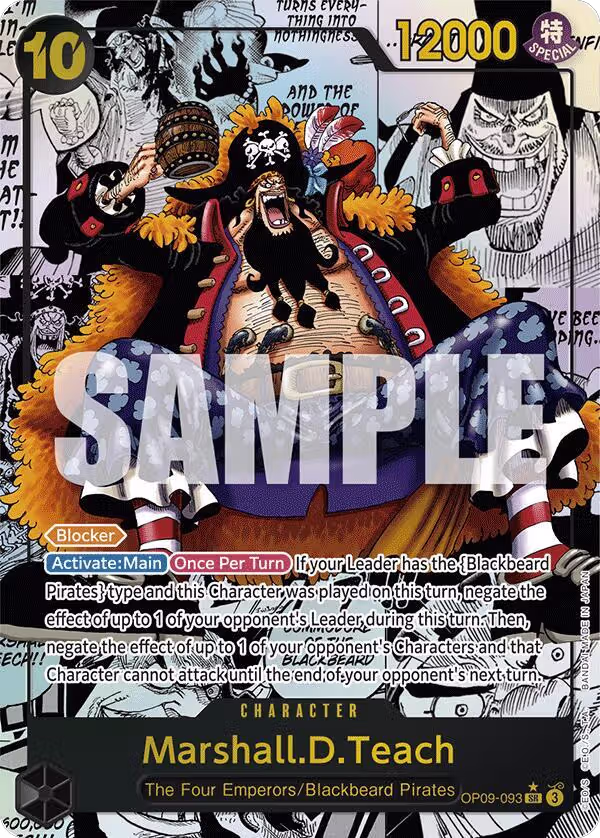 Marshall.D.Teach (093) (Manga) (OP09-093), Emperors in the New World — One Piece card price