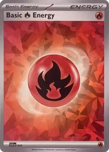 Basic Fire Energy (Cracked Ice Holo) (010), Scarlet & Violet Energies — Pokémon card price