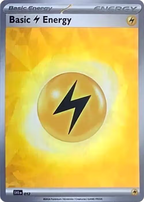 Basic Lightning Energy (Cracked Ice Holo) (012), Scarlet & Violet Energies — Pokémon card price