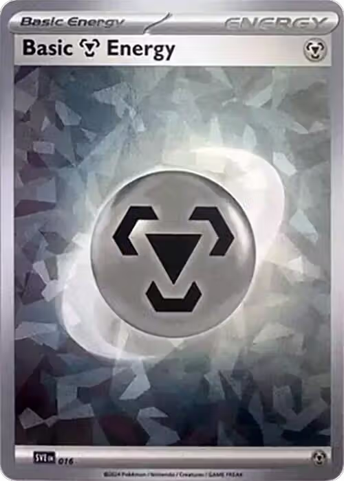 Basic Metal Energy (Cracked Ice Holo) (016), Scarlet & Violet Energies — Pokémon card price
