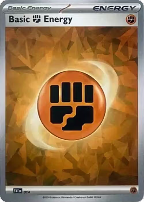 Basic Fighting Energy (Cracked Ice Holo) (014), Scarlet & Violet Energies — Pokémon card price