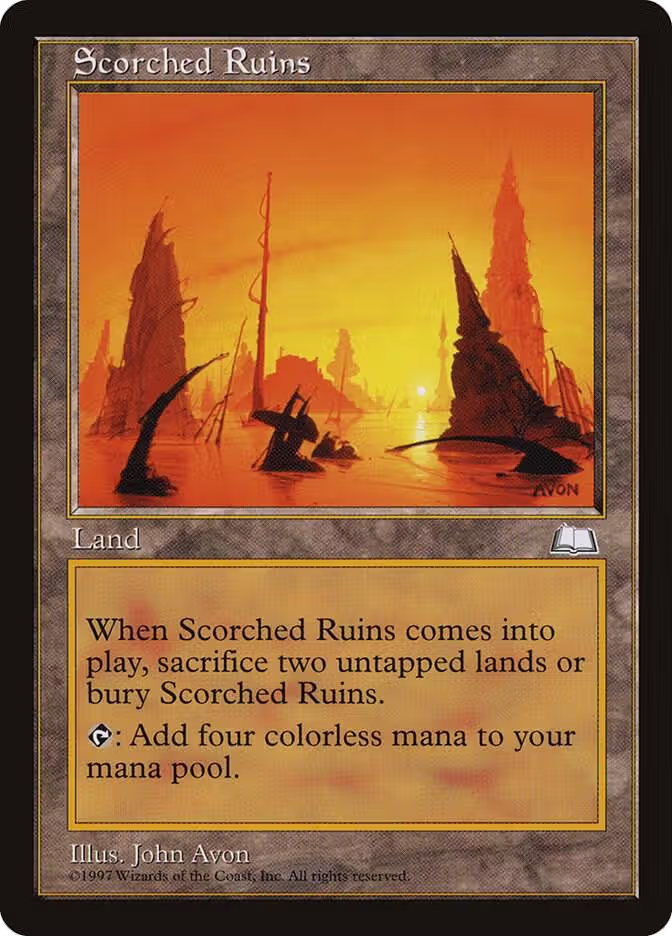 Scorched Ruins, Weatherlight — Magic card price