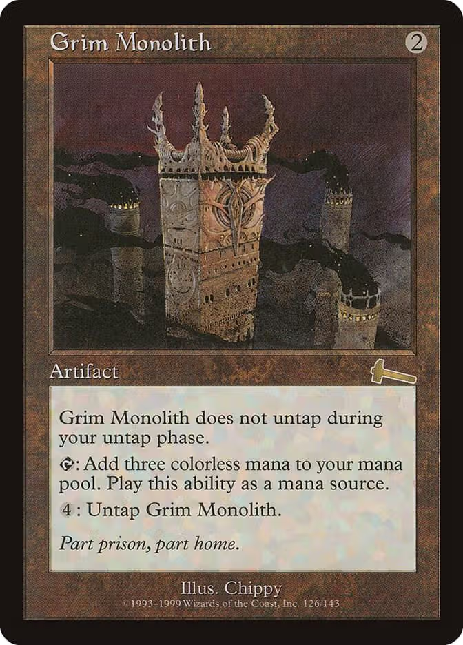 Grim Monolith (126), Urza's Legacy — Magic card price