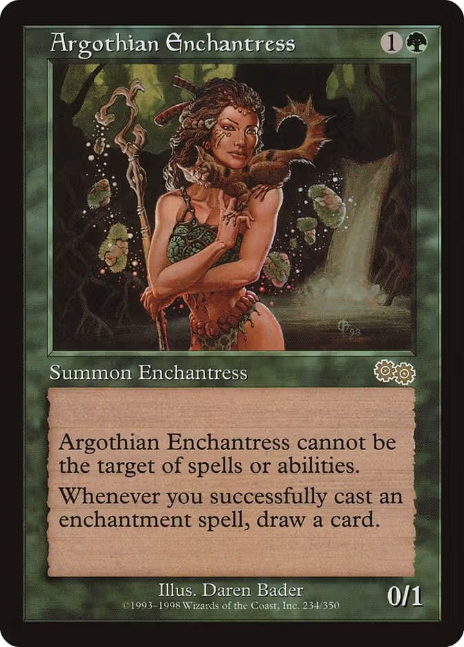Argothian Enchantress (234), Urza's Saga — Magic card price