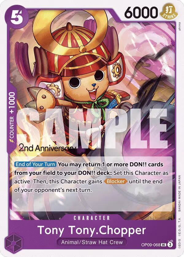 Tony Tony.Chopper (067) (OP09-068), Emperors in the New World: 2nd Anniversary Tournament Cards — One Piece card price