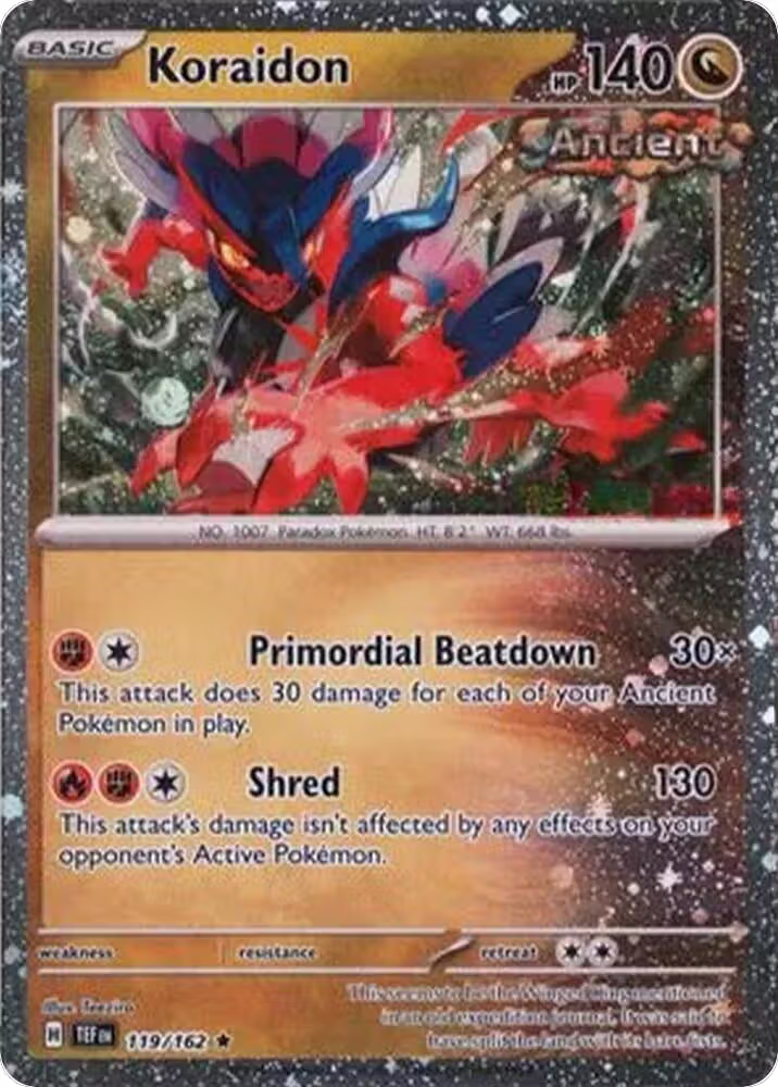 Koraidon - 119/162 (Cosmos Holo) (119/162), Miscellaneous Cards & Products — Pokémon card price