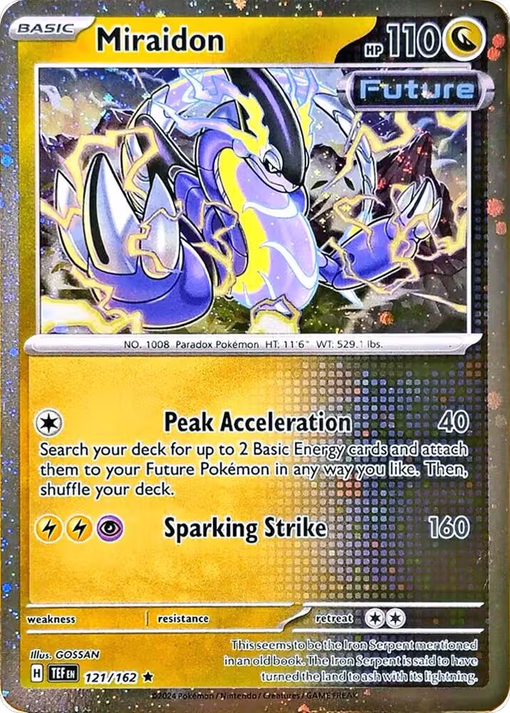 Miraidon - 121/162 (Cosmos Holo) (121/162), Miscellaneous Cards & Products — Pokémon card price