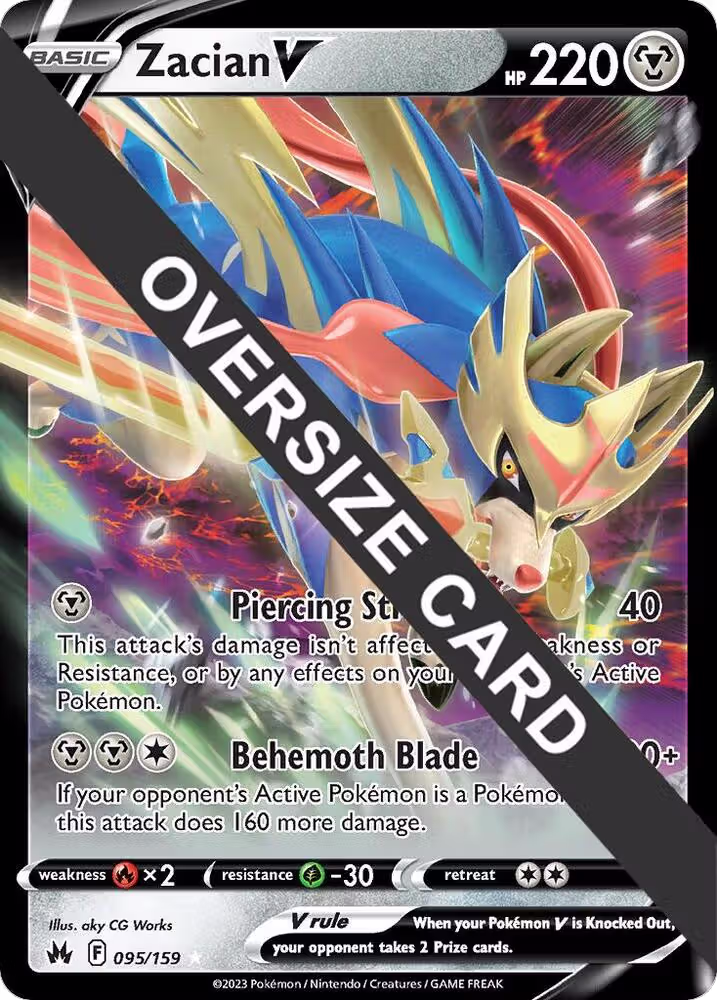 Zacian V - 095/159 (095/159), Jumbo Cards — Pokémon card price