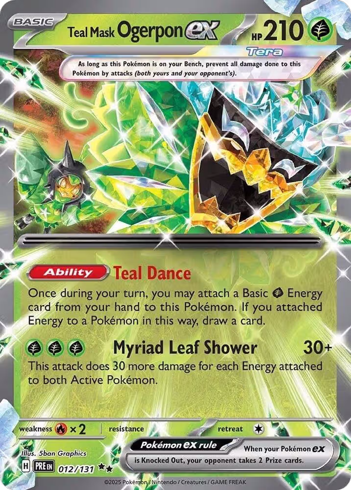 Teal Mask Ogerpon ex - 012/131 (012/131), Prismatic Evolutions — Pokémon card price