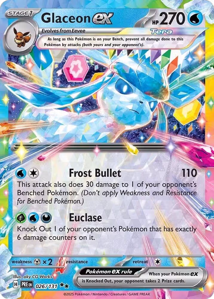 Glaceon ex - 026/131 (026/131), Prismatic Evolutions — Pokémon card price