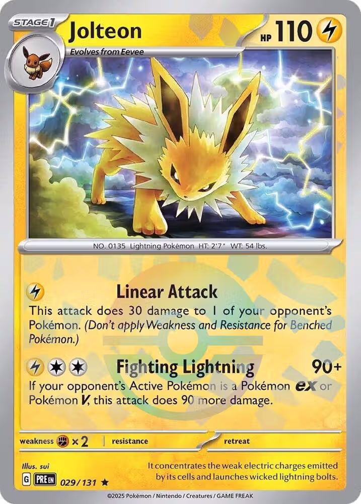 Jolteon (Poke Ball Pattern) (029/131), Prismatic Evolutions — Pokémon card price