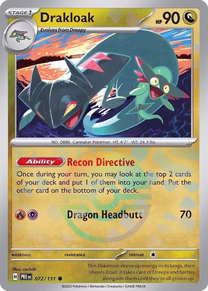 Drakloak (Poke Ball Pattern) (072/131), Prismatic Evolutions — Pokémon card price