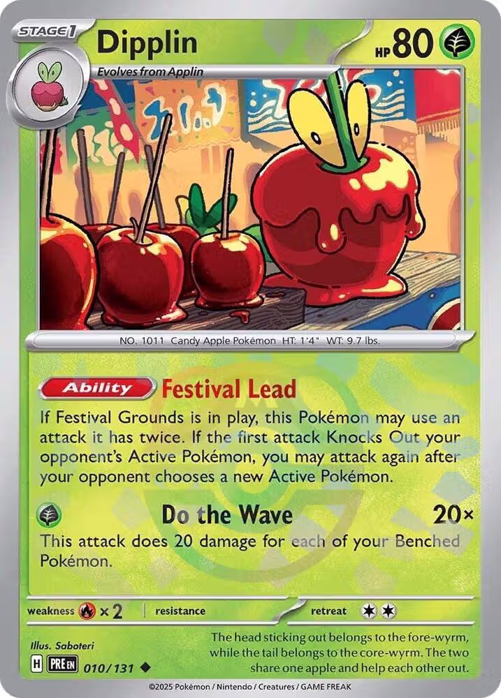 Dipplin (Master Ball Pattern) (010/131), Prismatic Evolutions — Pokémon card price
