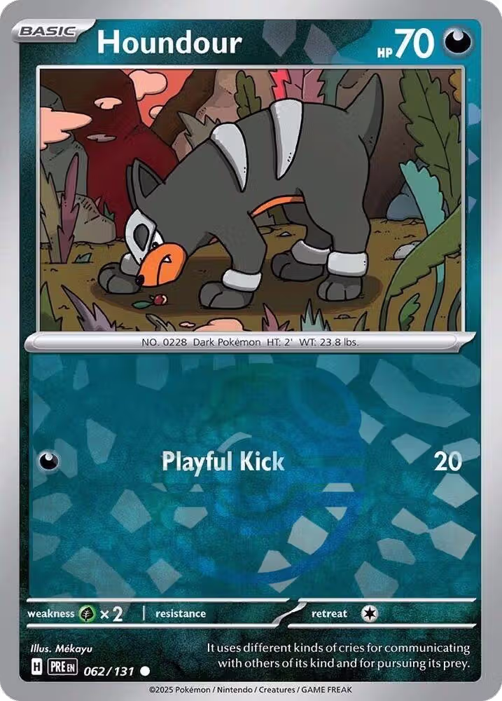 Houndour (Master Ball Pattern) (062/131), Prismatic Evolutions — Pokémon card price