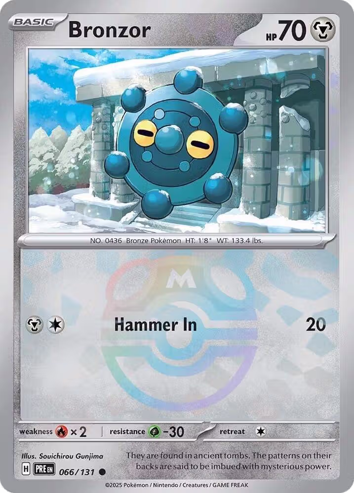 Bronzor (Master Ball Pattern) (066/131), Prismatic Evolutions — Pokémon card price