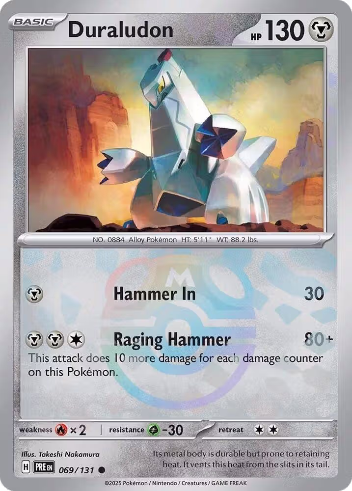 Duraludon (Master Ball Pattern) (069/131), Prismatic Evolutions — Pokémon card price