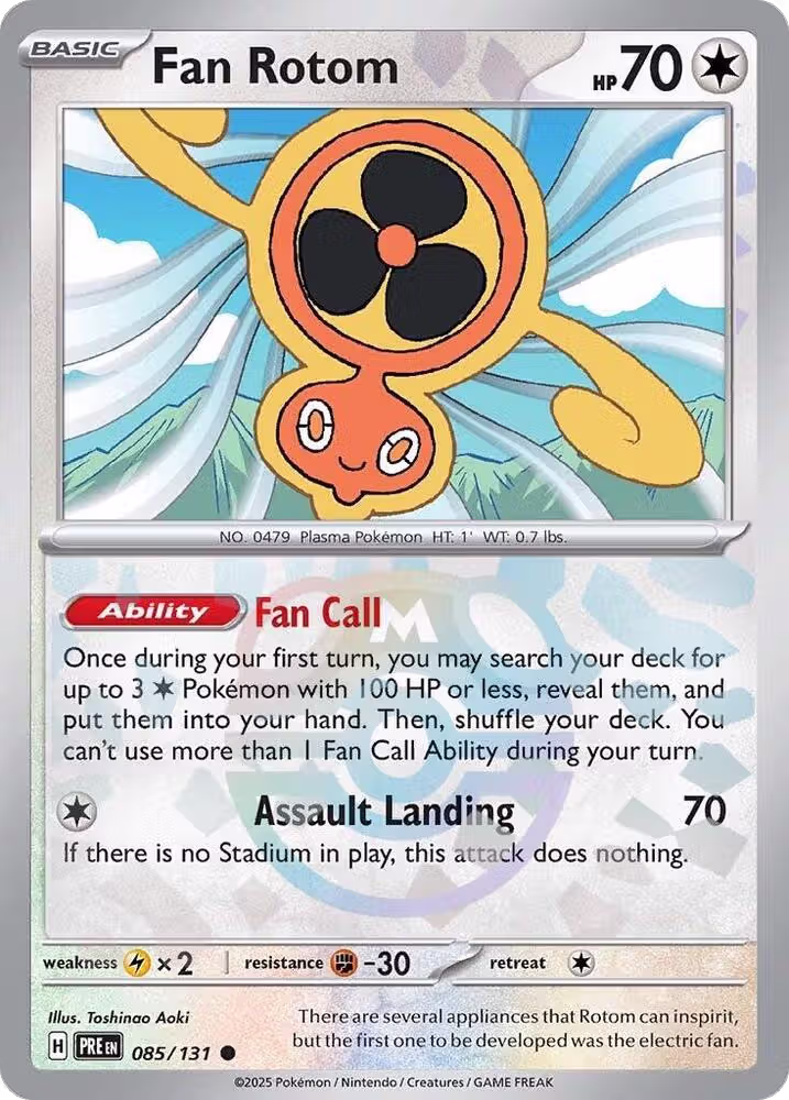 Fan Rotom (Master Ball Pattern) (085/131), Prismatic Evolutions — Pokémon card price