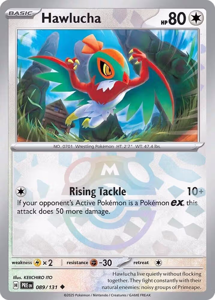 Hawlucha (Master Ball Pattern) (089/131), Prismatic Evolutions — Pokémon card price