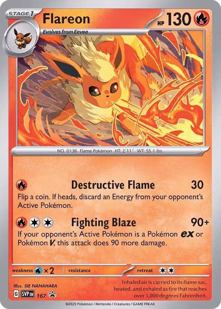 Flareon - 167 (Cosmos Holo) (167), Scarlet & Violet Promo Cards — Pokémon card price