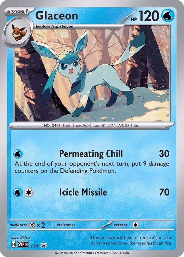 Glaceon - 171 (Cosmos Holo) (171), Scarlet & Violet Promo Cards — Pokémon card price