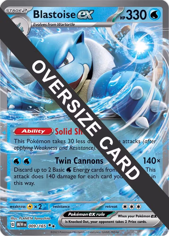 Blastoise ex - 009/165 (009/165), Jumbo Cards — Pokémon card price