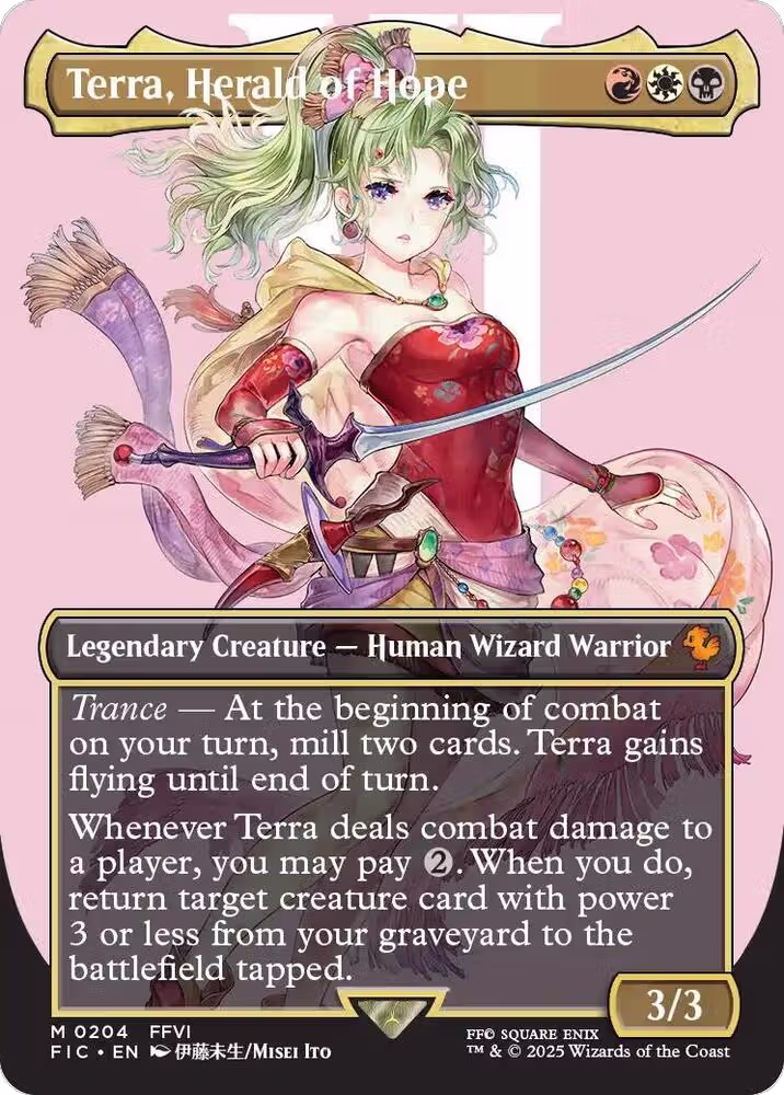 Terra, Herald of Hope (Borderless) (204), Commander: FINAL FANTASY — Magic card price