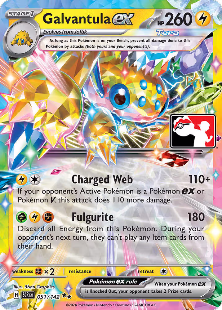 Galvantula ex - 051/142 (051/142), Prize Pack Series Cards — Pokémon card price