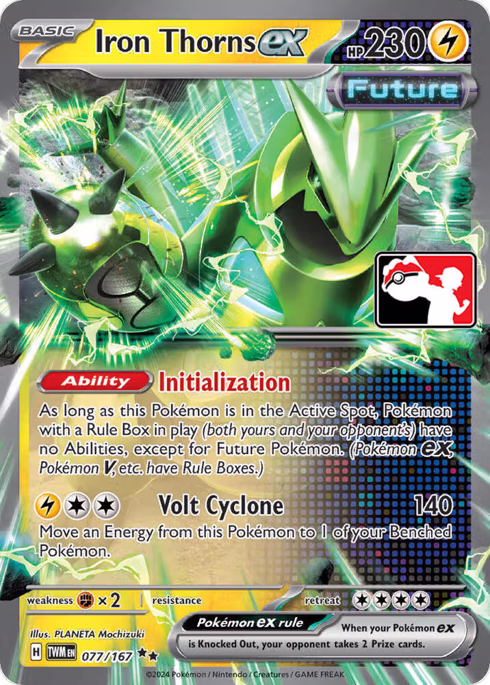 Iron Thorns ex - 077/167 (077/167), Prize Pack Series Cards — Pokémon card price